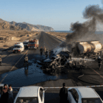 Six dead as car collides with gas tanker on Makran Coastal Highway