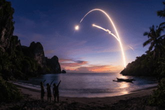 SpaceX Rocket Spotted Off Christmas Island: A Rare Celestial Display