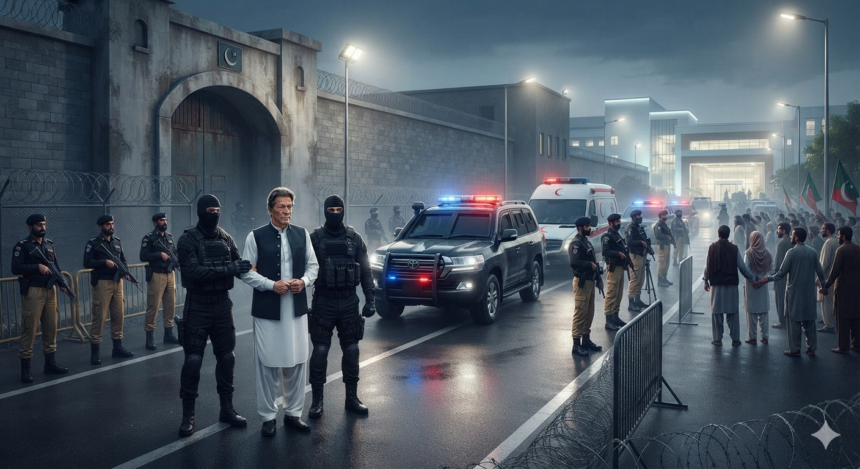 PTI Founder to be moved to hospital: Security grid tightened at Adiala Jail