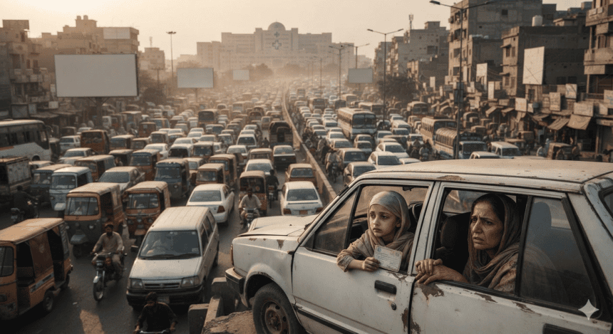 Karachi gridlock leaves cancer patient stranded, treatment delayed