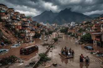 Heavy Rains Leave Caracas Streets Submerged as Infrastructure Strains