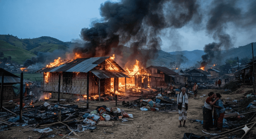 Fresh violence in Manipur leaves homes burning as ethnic tensions flare