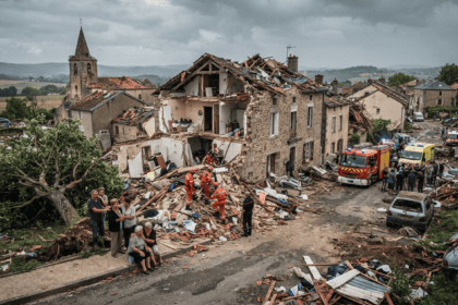 Tornado tears through French village, leaving dozens hurt and homes ravaged