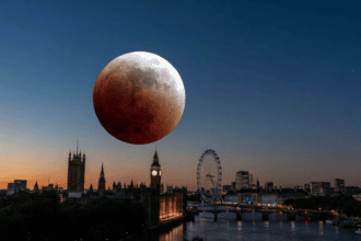 Partial lunar eclipse to turn moon red over UK skies tonight