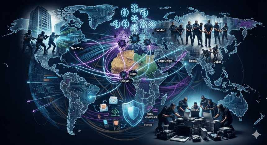 Global police sweep nets over 1,000 suspects in West African cyber-crime crackdown