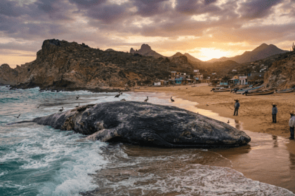 Massive Humpback Whale Carcass Washes Ashore on Mexican Beach