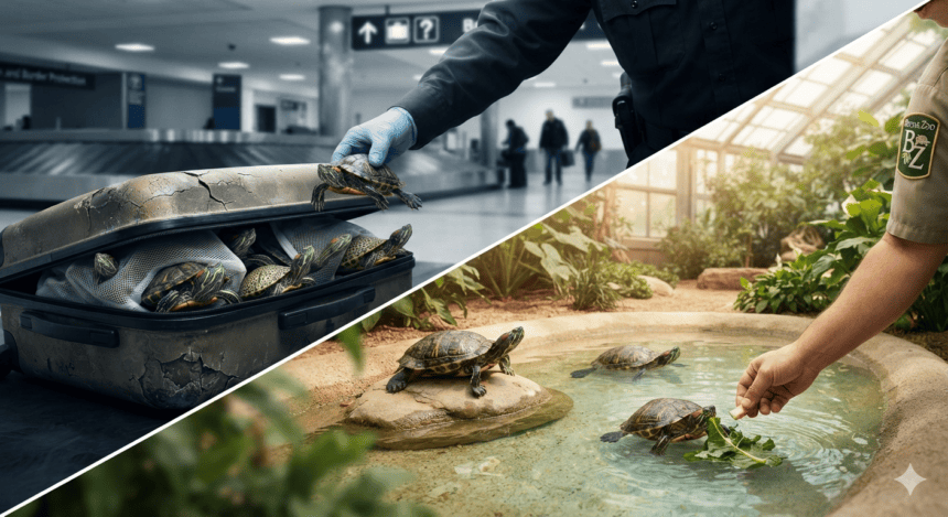Smuggled Turtles Saved at JFK Find New Life in the Bronx