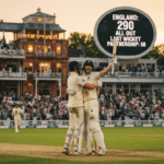 Last-wicket pair salvage England’s innings with stubborn 290