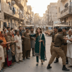 Karachi woman caught on video assaulting neighbors as police stand by