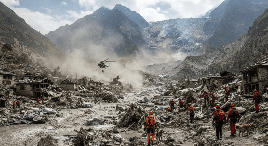 Glacier collapse in Himalayas leaves nearly 800 dead