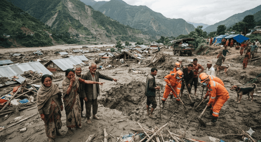 Nepal Flood Survivors Dig Through Mud as Death Toll Expected to Rise
