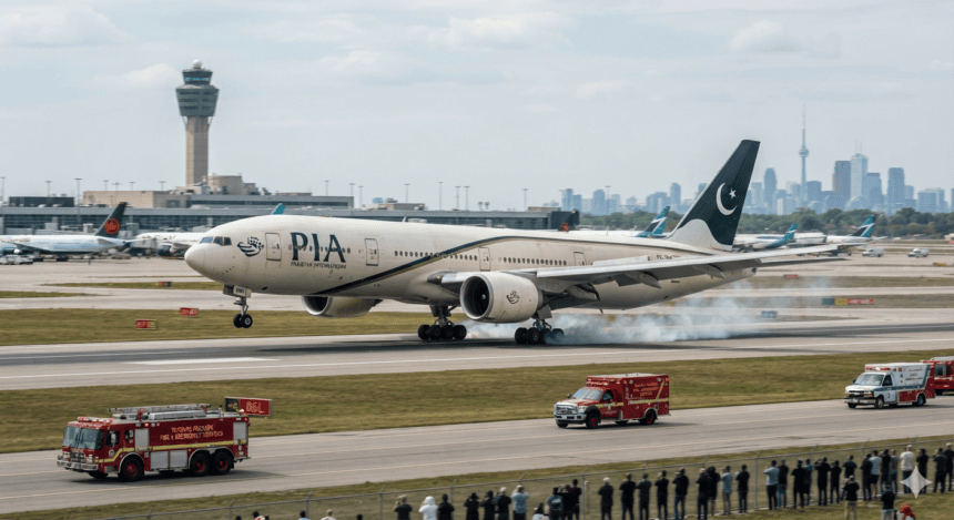 PIA flight returns to Toronto after cockpit smoke alarm