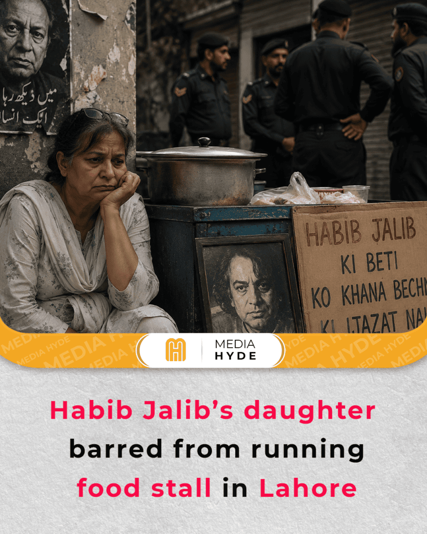 Habib Jalib’s daughter barred from running food stall in Lahore