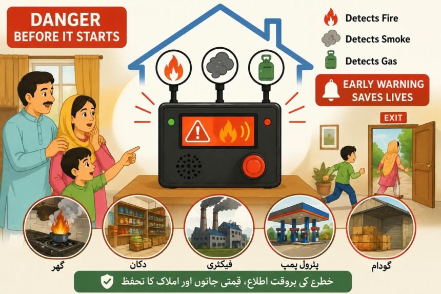 Karachi Students Develop Early Warning System for Fire, Smoke and Gas Hazards