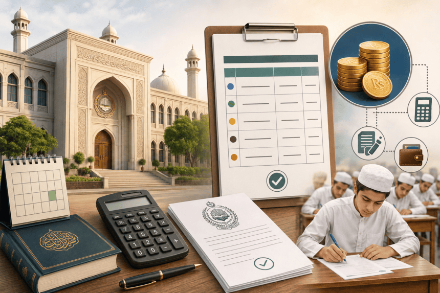 Wifaq-ul-Madaris Announces Annual Exam Fee Schedule 2027