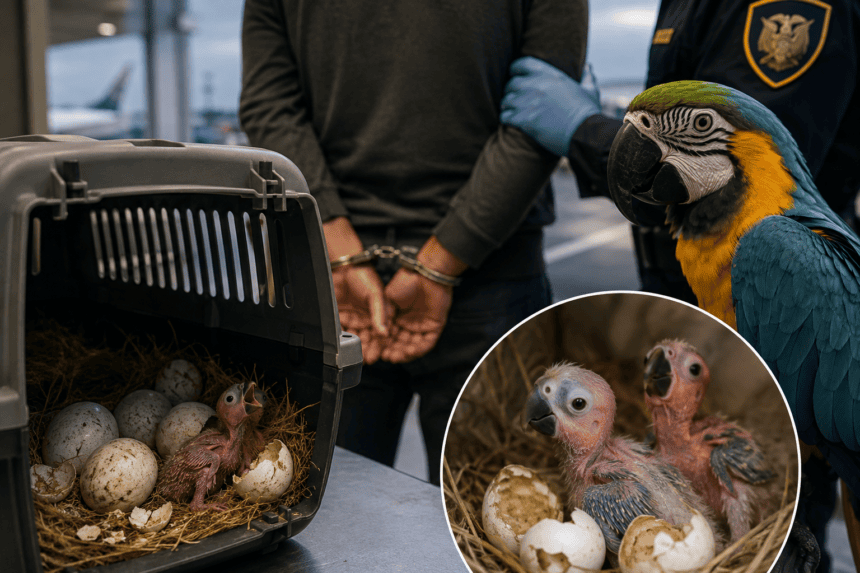 A Rare Rescue: Smuggled Parrot Eggs Hatch After Airport Bust