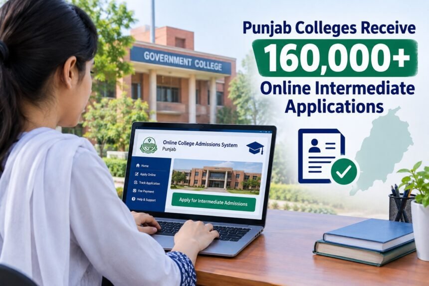 Over 160,000 Online Applications Submitted for Punjab Govt College Admissions