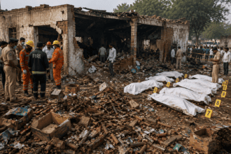 Illegal firecracker unit blast kills eight children in India