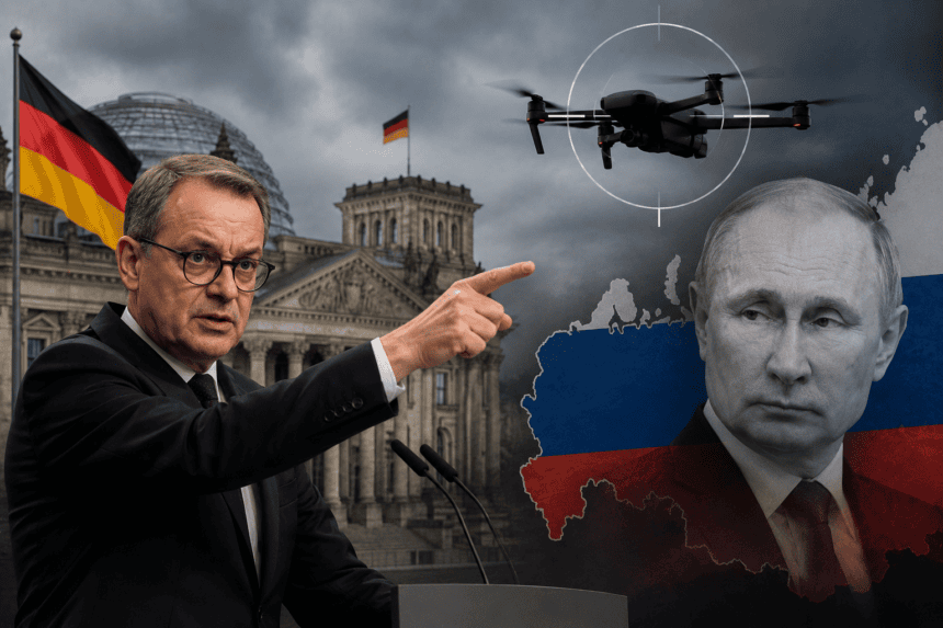 Germany Accuses Russia of Orchestrating Failed Drone Attack
