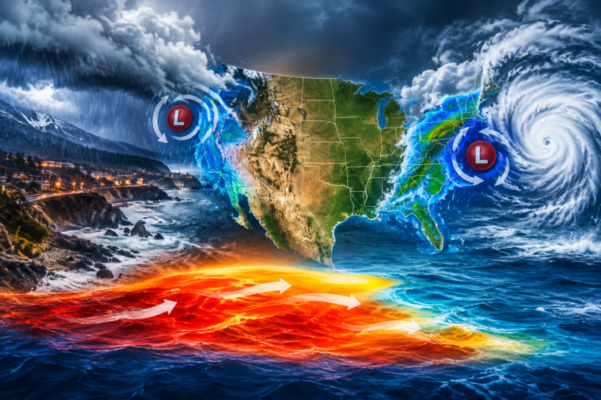How El Niño Is Shaping Storms on Two Sides of the U.S.