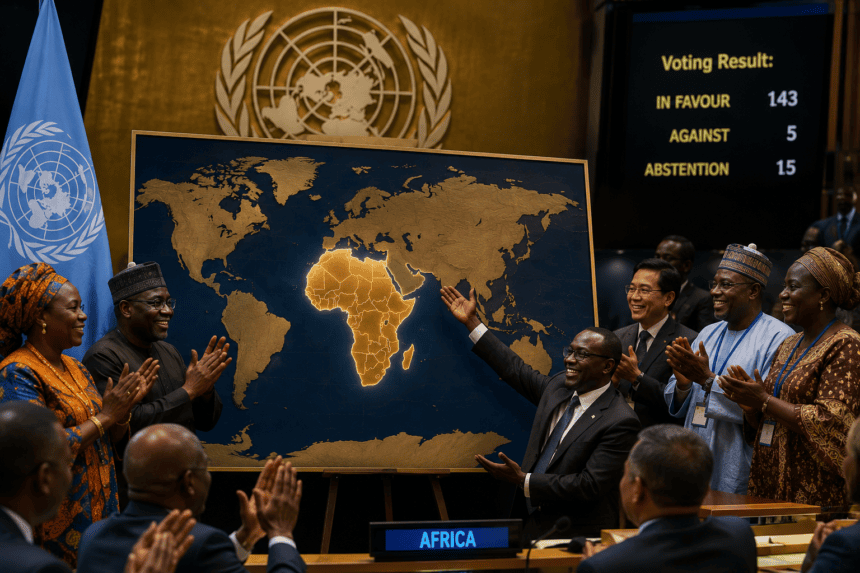 U.N. General Assembly Backs African-Led Push to Redraw Global Cartography