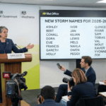 New storm names for 2026-2027 released by Met Office