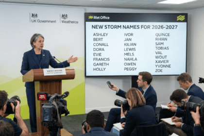 New storm names for 2026-2027 released by Met Office