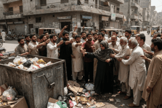 Mob attacks woman after child dumped in Karachi garbage heap