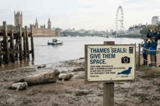 Keep your distance: Experts warn public to stay clear of Thames seals