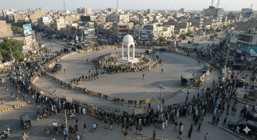 Karachi’s Numaish Chowrangi sealed as security lockdown tightens
