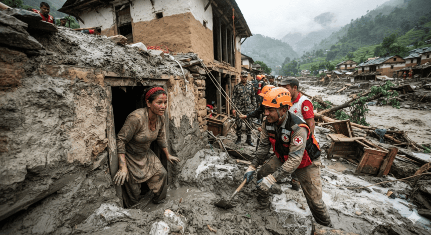 Trapped by Mud and Debris, Nepali Woman Survives Days Under Her Own Home