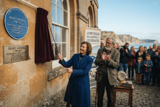 Mary Anning’s legacy cemented with Lyme Regis blue plaque