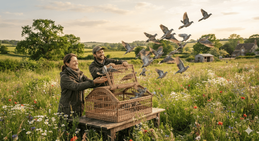 Conservationists release captive-bred turtle doves to reverse population collapse