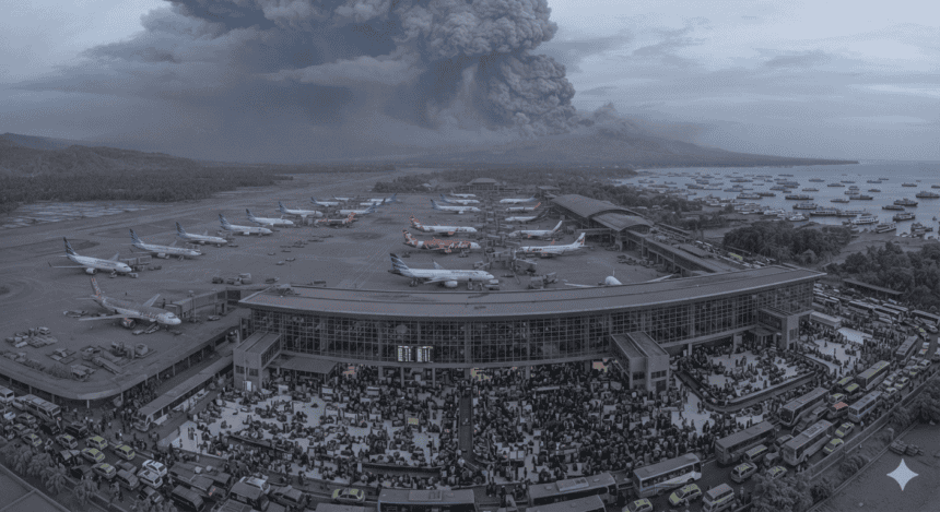 Mount Lewotobi Laki-Laki eruption traps thousands as regional travel grinds to a halt