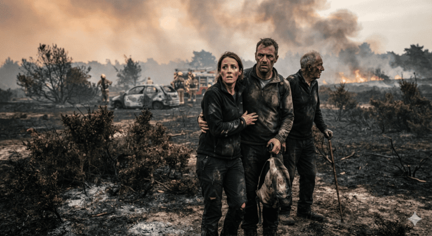 'Adrenaline got us through': New Forest wildfire survivors recount escape