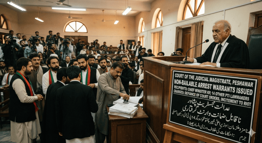 Court issues non-bailable arrest warrants for KP Chief Minister Ali Amin Gandapur