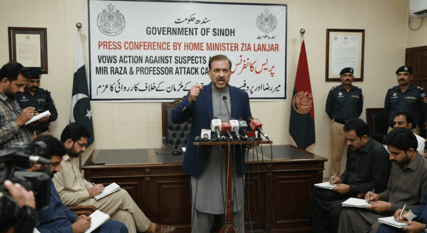 Sindh Home Minister Vows Crackdown on Attackers in Mir Raza, Professor Cases