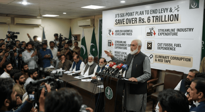 Jamaat-e-Islami Unveils Six-Point Plan to Slash Rs6 Trillion in Expenditures