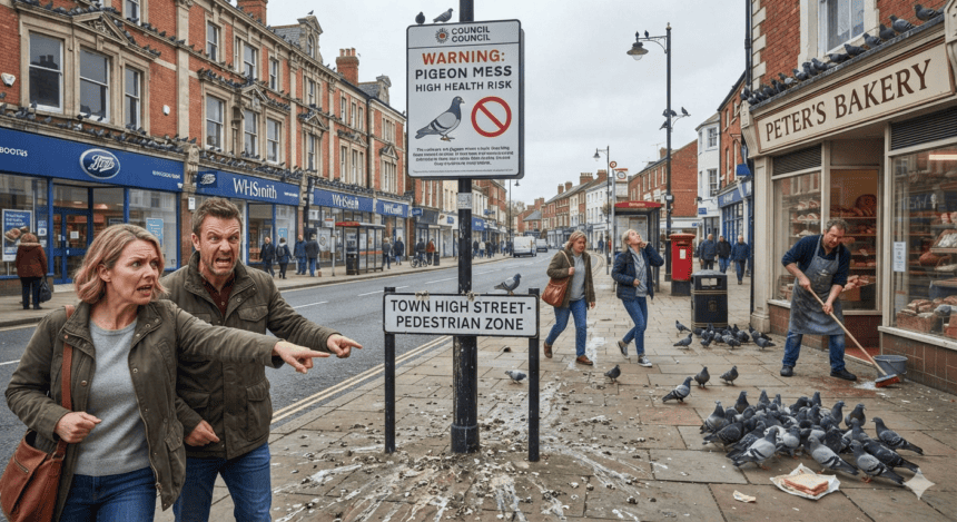 High Street pigeon infestation leaves shopkeepers and shoppers at odds