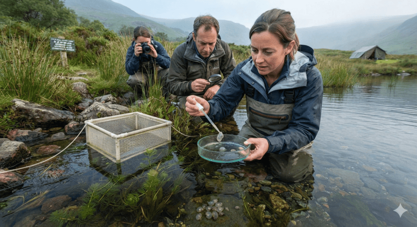 Battle to save the tiny, gooey snail only found in one lake in the UK