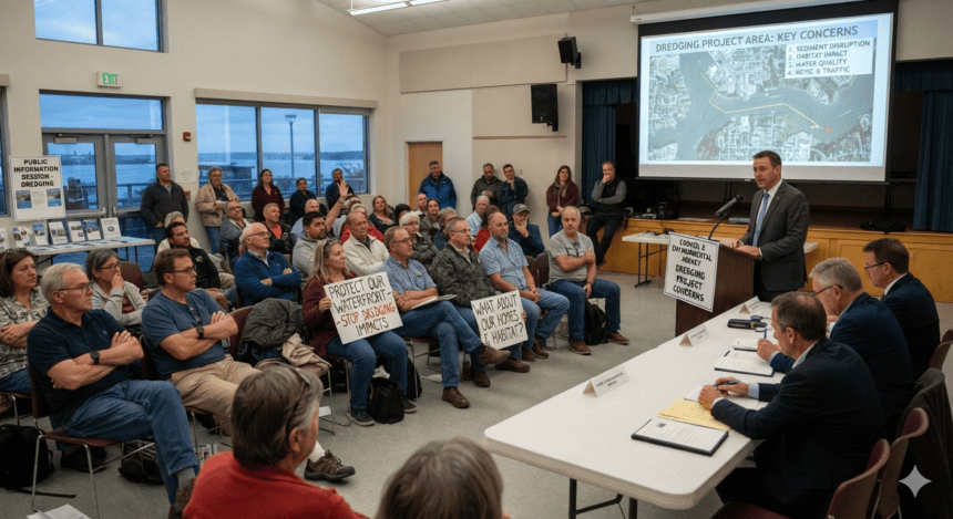 Residents and officials meet on dredging concerns