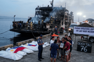 Death Toll From Ferry Fire in the Philippines Rises to 76