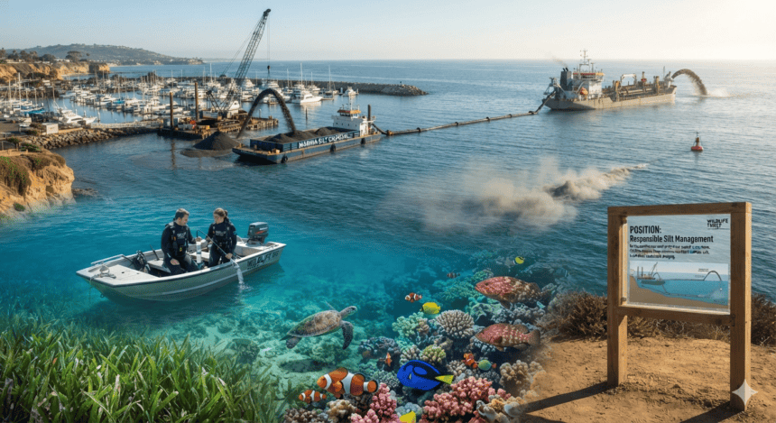 Wildlife trust wants marina silt disposed offshore