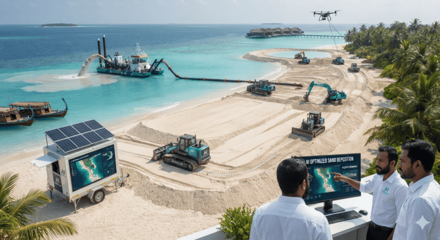 In the Maldives, A.I. Is Helping to Rebuild Beaches Lost to Rising Seas