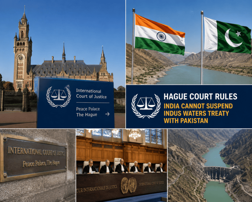 Hague court rules India cannot unilaterally suspend Indus Waters Treaty