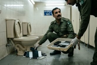 14 iPhones Recovered from Under Commode at Karachi Airport Washroom