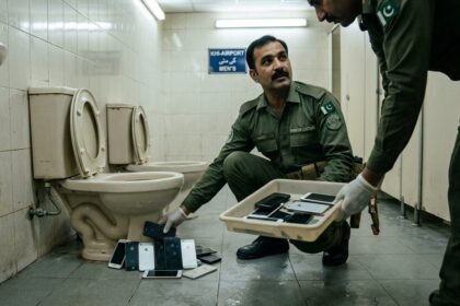 14 iPhones Recovered from Under Commode at Karachi Airport Washroom