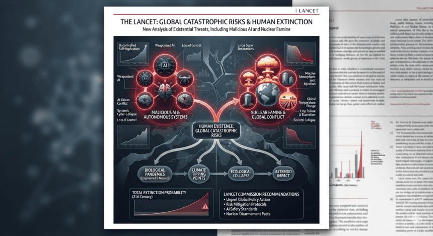 Human extinction risks include malicious AI and nuclear famine in new Lancet data