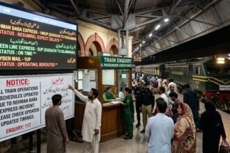 Train schedule updated after Rehman Baba express accident