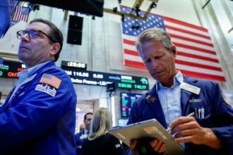Wall Street Edges Lower as Chip Stocks Fall; Investors Assess Big Bank Earnings